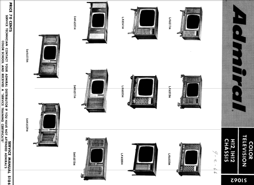 SMK6515M 'Amherst' Ch= H12, 24A5; Admiral brand (ID = 1539749) TV-Radio