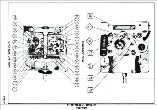 T1010 Ch= 14YP3BK; Admiral brand (ID = 1743233) Television