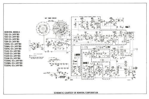 T101 Ch= 14YP3B; Admiral brand (ID = 1933182) Television