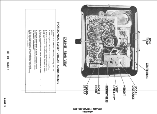 T170 Ch= 14YP3D; Admiral brand (ID = 2431193) Television