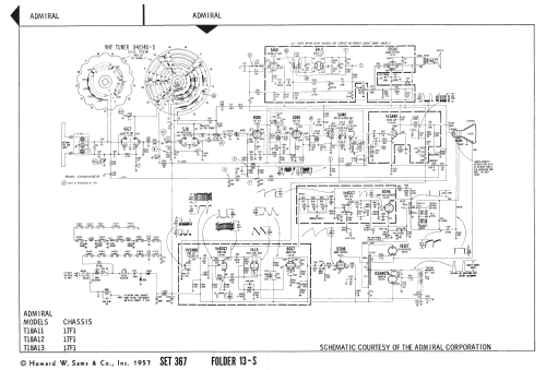 T18A11N Ch= 17F1; Admiral brand (ID = 2419392) Television