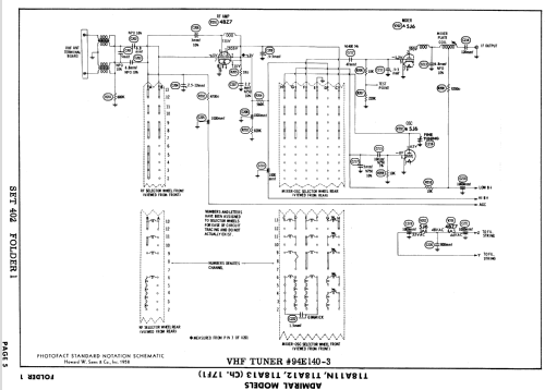 T18A11N Ch= 17F1; Admiral brand (ID = 833700) Television