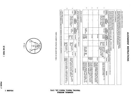 T18A12 Ch= 17F1; Admiral brand (ID = 833719) Television