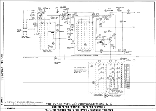 T21G11 Ch= 18B6TB; Admiral brand (ID = 927382) Television