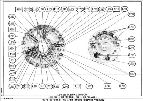 T21G11 Ch= 18B6TB; Admiral brand (ID = 927400) Television