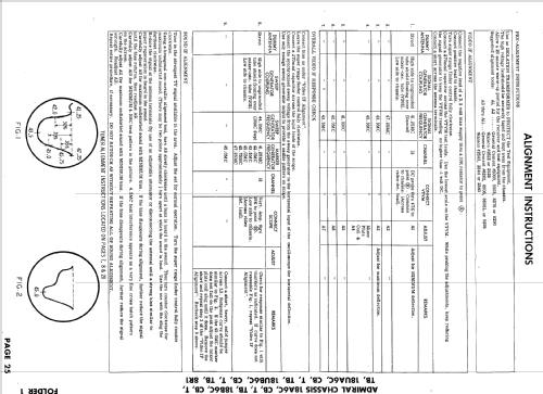 T21G11 Ch= 18B6TB; Admiral brand (ID = 927404) Television