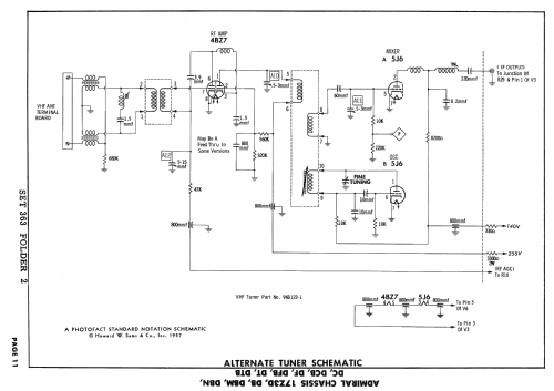 T23A1B Ch= 17Z3DBM; Admiral brand (ID = 2403551) Television