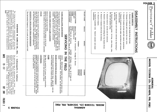 T323B1B Ch= 20Z4FFB; Admiral brand (ID = 2478060) Television