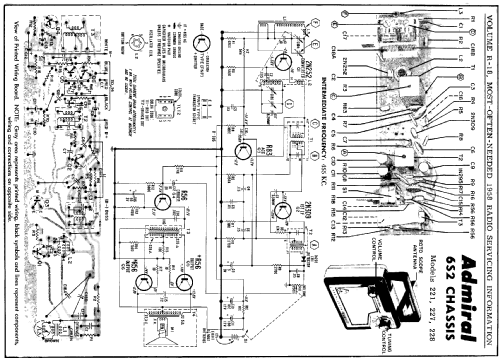 221 Transistor Six Ch= 6S2; Admiral brand (ID = 136650) Radio