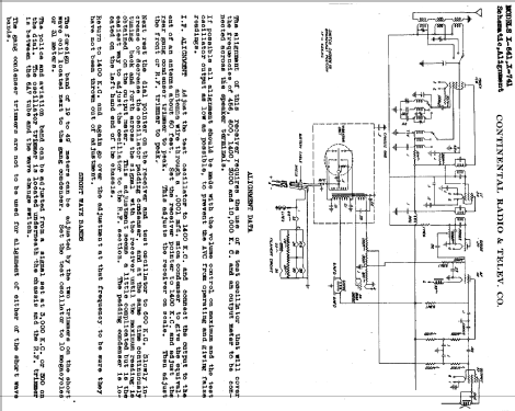 X741 ; Admiral brand (ID = 468497) Radio