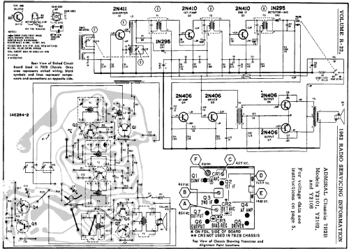 Y2101 Ch= 7B2B; Admiral brand (ID = 150875) Radio