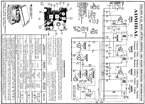 Y2252 Ch= 7B2D; Admiral brand (ID = 151290) Radio