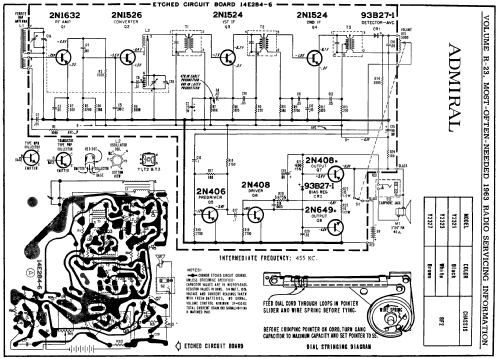 Eight Transistor Y2321 ; Admiral brand (ID = 168135) Radio