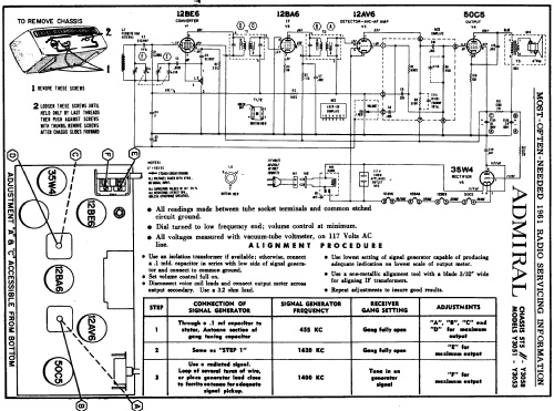 Y3051 'Duncan' Ch= 5T5; Admiral brand (ID = 142418) Radio