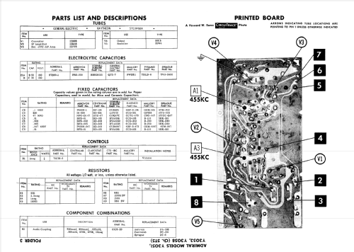 Y3051 'Duncan' Ch= 5T5; Admiral brand (ID = 741373) Radio