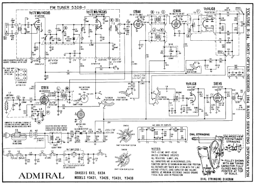 Y3421 'Minstrel' Ch= 6X3; Admiral brand (ID = 176217) Radio