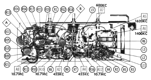 Y3593N Ch= 6A4N; Admiral brand (ID = 1273475) Radio