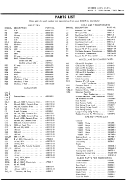 Y3609N Ch= 6A4NA; Admiral brand (ID = 3003229) Radio