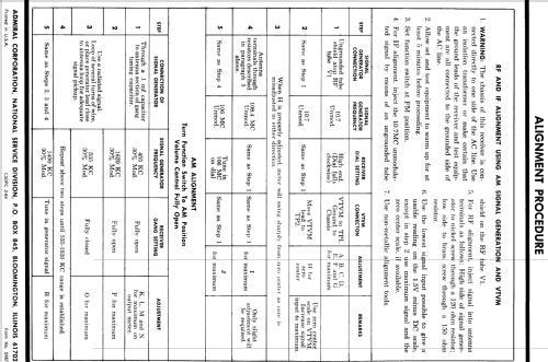 Y3621N Ch= 8X2N; Admiral brand (ID = 1565474) Radio