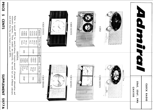 Y3794 Ch= 5D6E; Admiral brand (ID = 1545799) Radio