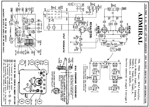 Y4461A Ch= 7N2A + 3PA7; Admiral brand (ID = 167592) Radio