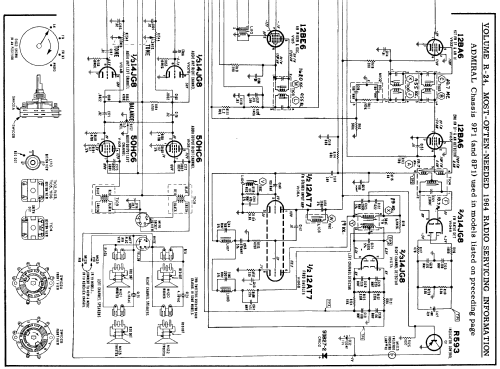 Y4852 Ch= 8P1; Admiral brand (ID = 176852) Radio