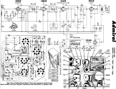 Y853 Ch= 5B5; Admiral brand (ID = 110978) Radio