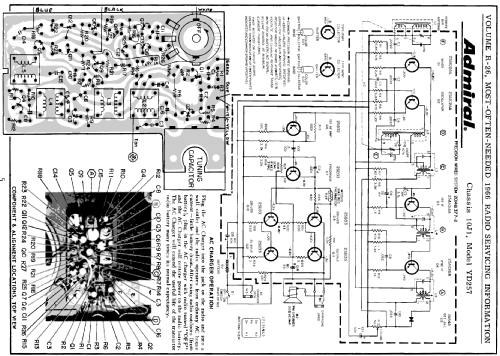 YD257 Ch= 10J1; Admiral brand (ID = 195045) Radio