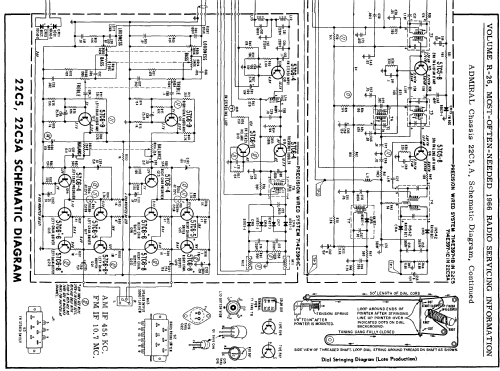 YG8011 Ch= 22C5; Admiral brand (ID = 195073) Radio