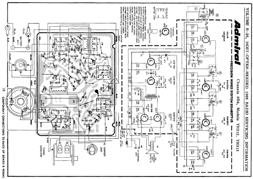 YH313 Ch= 8B4; Admiral brand (ID = 196526) Radio