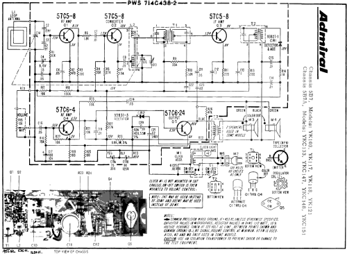 YKC133 Ch= 5B7A; Admiral brand (ID = 204443) Radio