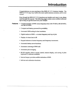 HF Analyst SWR-121; Advanced Electronic (ID = 2882238) Equipment