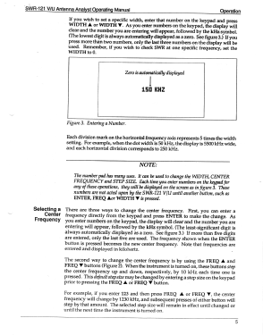 HF Analyst SWR-121; Advanced Electronic (ID = 2882242) Equipment