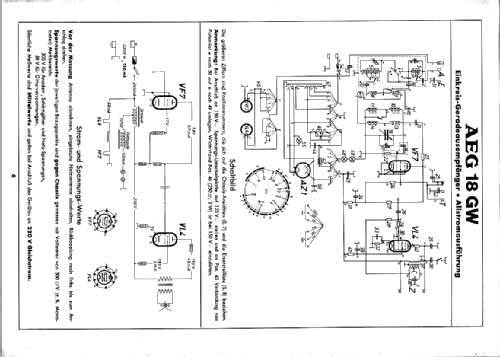 18GW; AEG Radios Allg. (ID = 247666) Radio