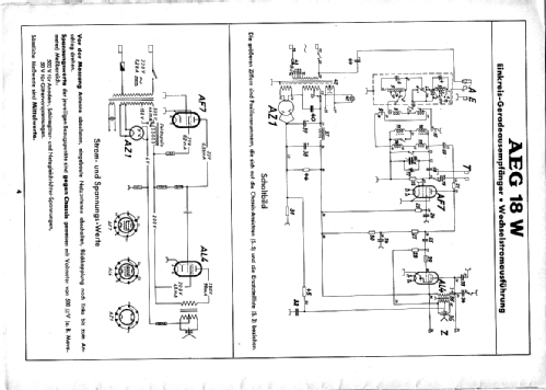 18W; AEG Radios Allg. (ID = 247663) Radio