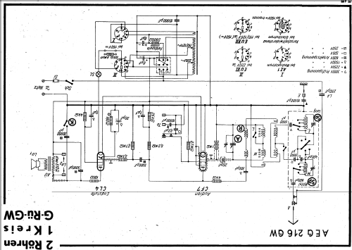 2-16GW ; AEG Radios Allg. (ID = 13304) Radio