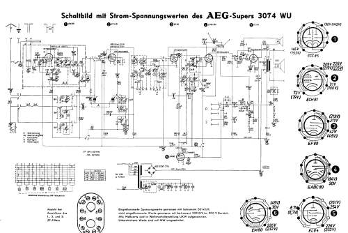 3074WU; AEG Radios Allg. (ID = 1406857) Radio