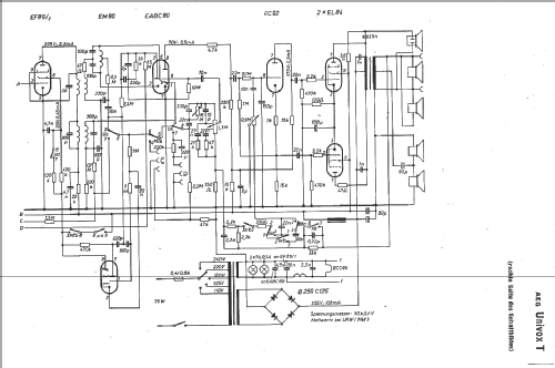 3-D-Raumklangmusiktruhe Univox T; AEG Radios Allg. (ID = 11752) Radio