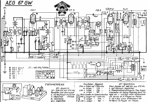 67GW ; AEG Radios Allg. (ID = 811618) Radio