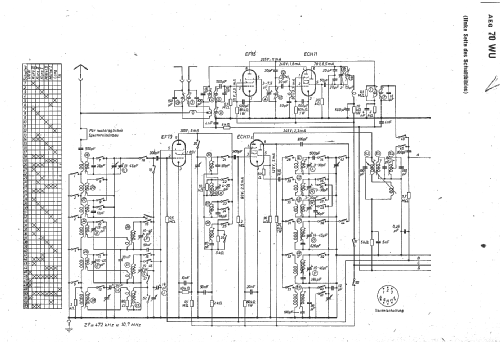 70WU; AEG Radios Allg. (ID = 11679) Radio