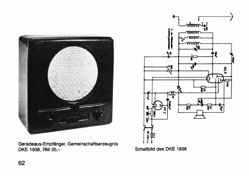 Deutscher Kleinempfänger 1938 DKE38; AEG Radios Allg. (ID = 3070076) Radio