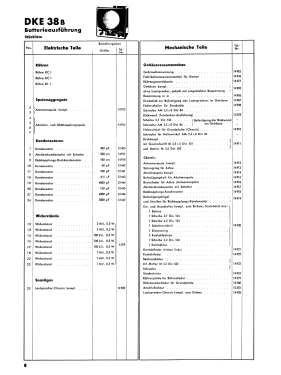 Deutscher Kleinempfänger für Batteriebetrieb DKE38B; AEG Radios Allg. (ID = 3068114) Radio