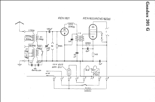 Geadux 201G; AEG Radios Allg. (ID = 5976) Radio