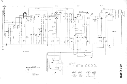 Großsuper 476GW; AEG Radios Allg. (ID = 5923) Radio