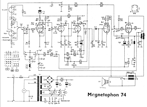 Magnetophon 74K; AEG Radios Allg. (ID = 553198) R-Player