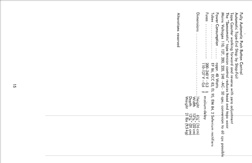 Magnetophon 75K; AEG Radios Allg. (ID = 2571123) R-Player