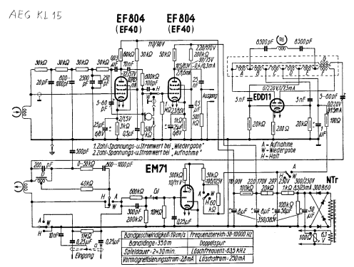 Magnetophon KL15; AEG Radios Allg. (ID = 3090903) R-Player