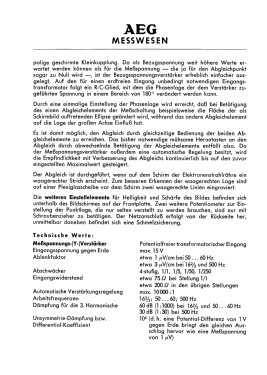 Oszillographischer Nullindikator O 23; AEG Radios Allg. (ID = 2878001) Equipment