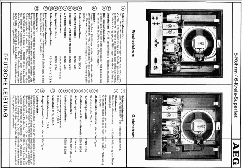 Super-Geador 605WLK; AEG Radios Allg. (ID = 481189) Radio