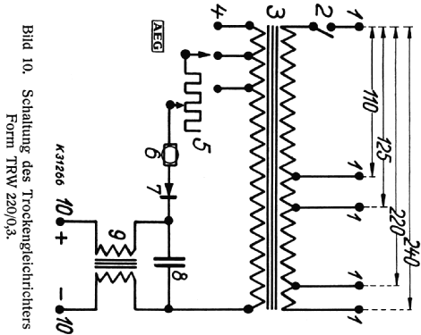 Trockengleichrichter TRW 220/0,3; AEG Radios Allg. (ID = 818711) Fuente-Al
